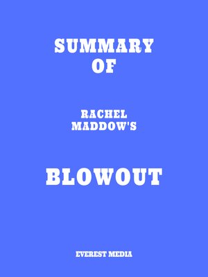 cover image of Summary of Rachel Maddow's Blowout